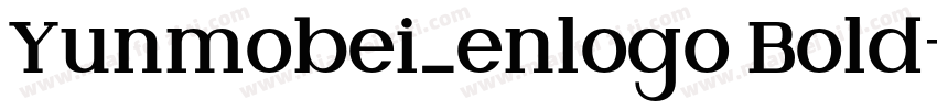 Yunmobei_enlogo Bold字体转换